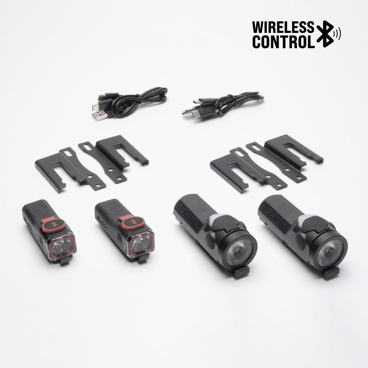 ShredLights SL-1000+ Headlights & SL-R1+ Brake Lights Skateboard Bundle