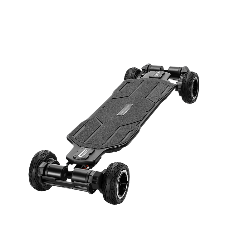 top left view of exway atlas pro electric skateboard